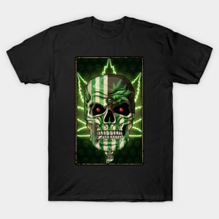Toke Flag Skull T-Shirt